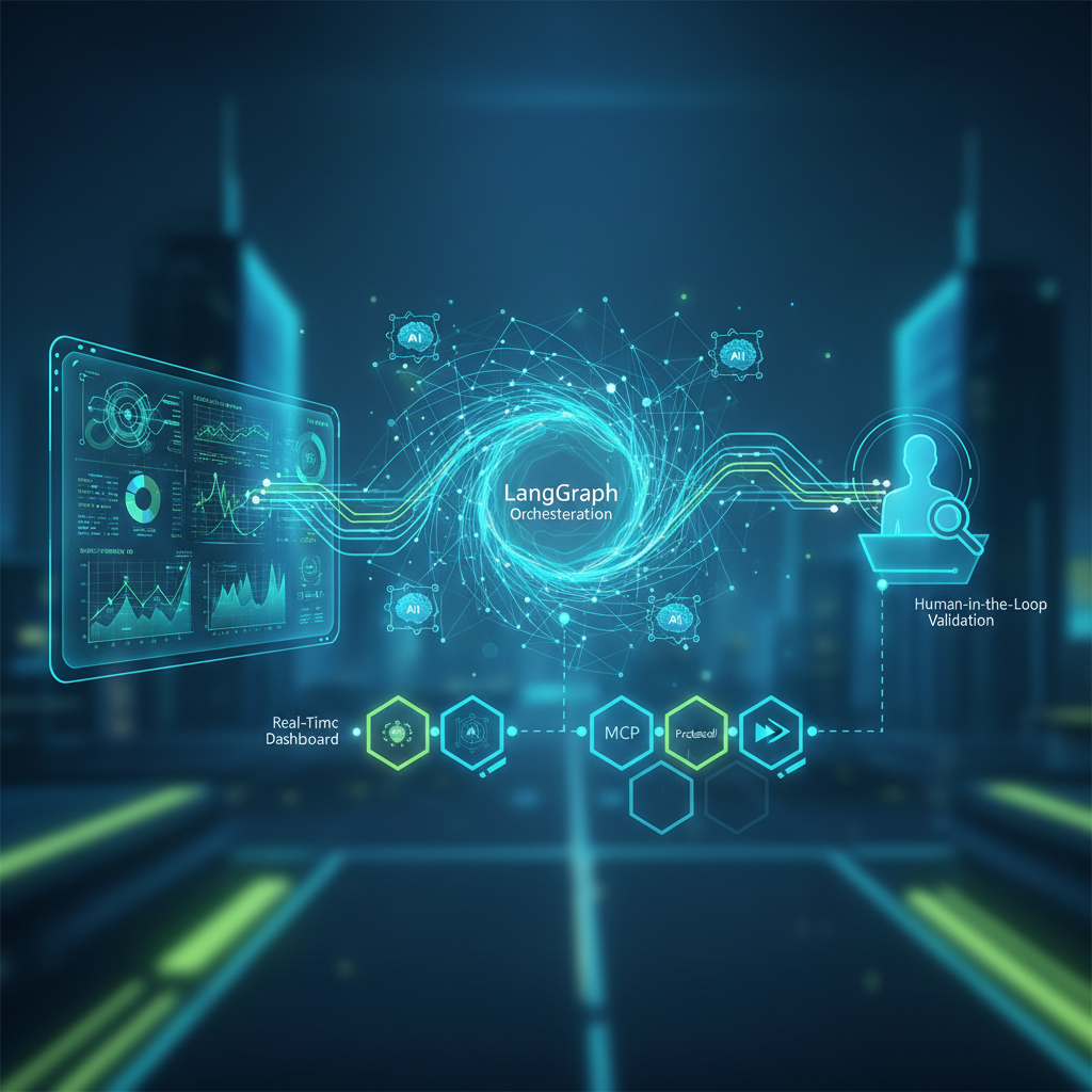 Arquitectura Agentic Analytics 2025: agentes autónomos, LangGraph, MCP, streaming, observabilidad